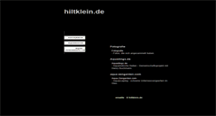 Desktop Screenshot of hiltklein.de